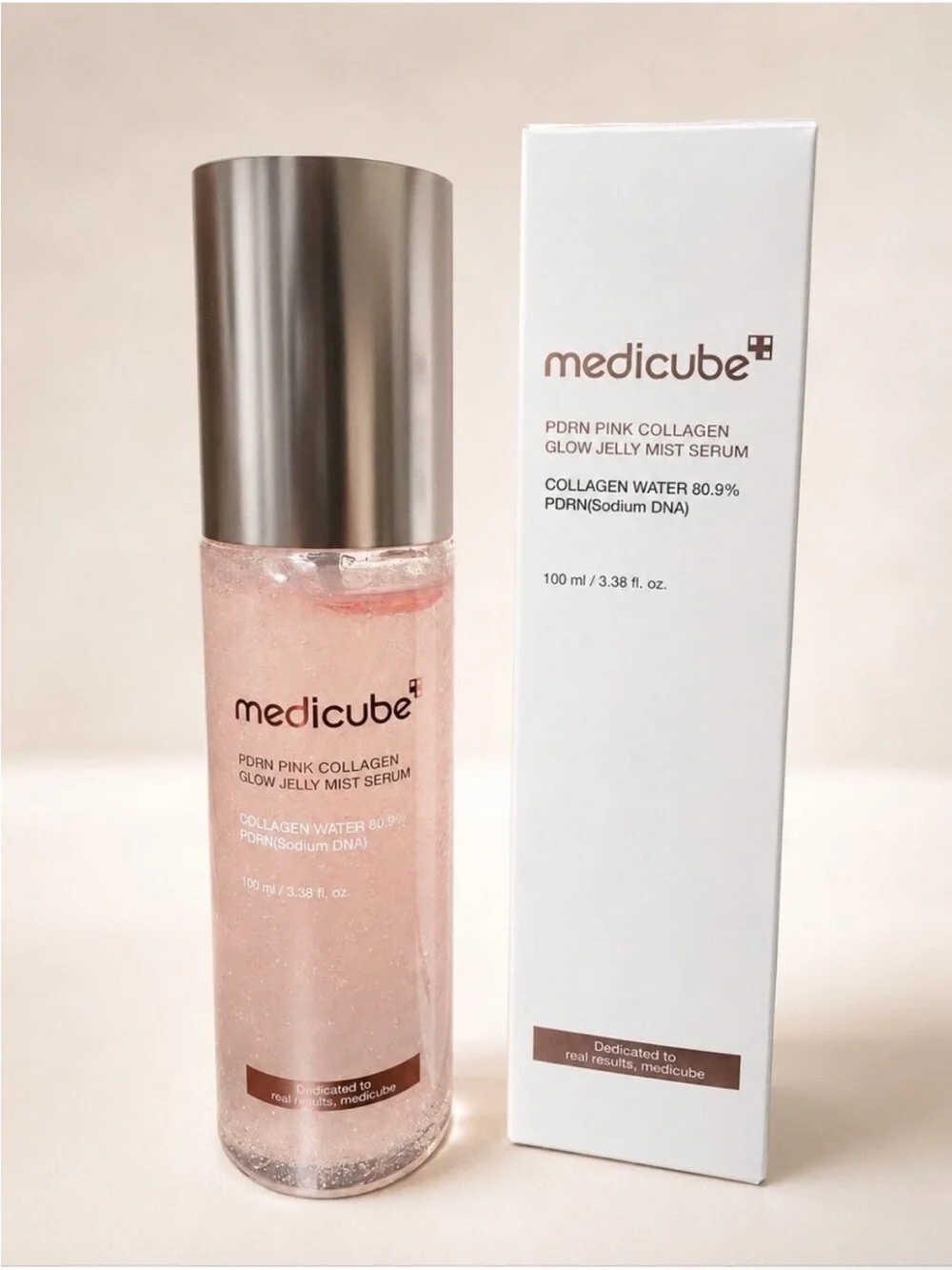 Medicube PDRN Pink Collagen Glow Jelly Mist Serum 100ml NIB